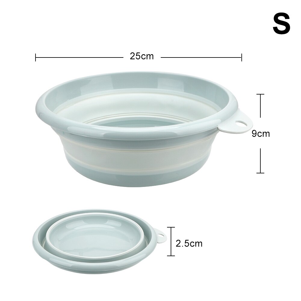 Portable PP Folding Laundry Tub Car Wash Bucket for Tourism Outdoor Fishing Camping Foldable Basin Save Space