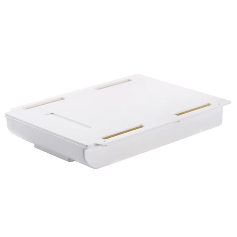 Self Stick Pencil Tray Desk Table Storage Drawer Organizer Box Under Desk Stand Self-adhesive under-drawer storage box organizer