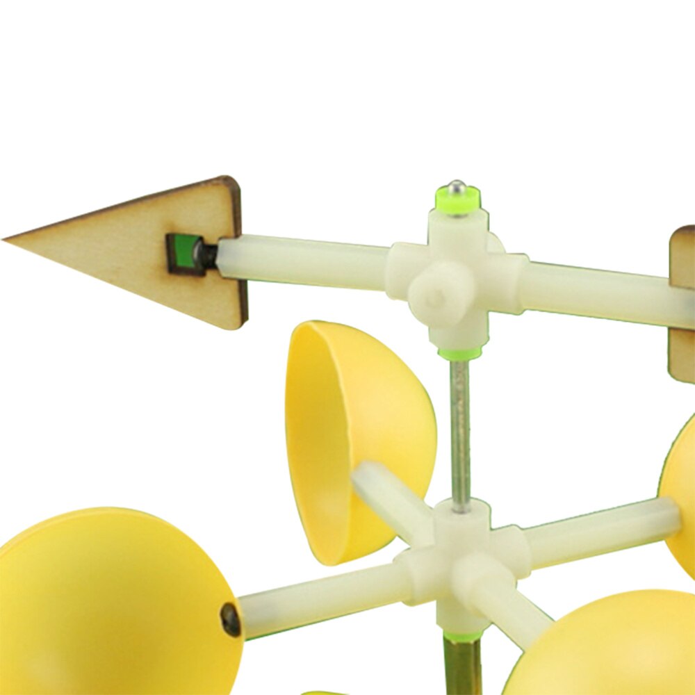 Vindflöjel modell experiment rolig montering vetenskaplig diy vindindikator pedagogisk leksak modell kit för barn