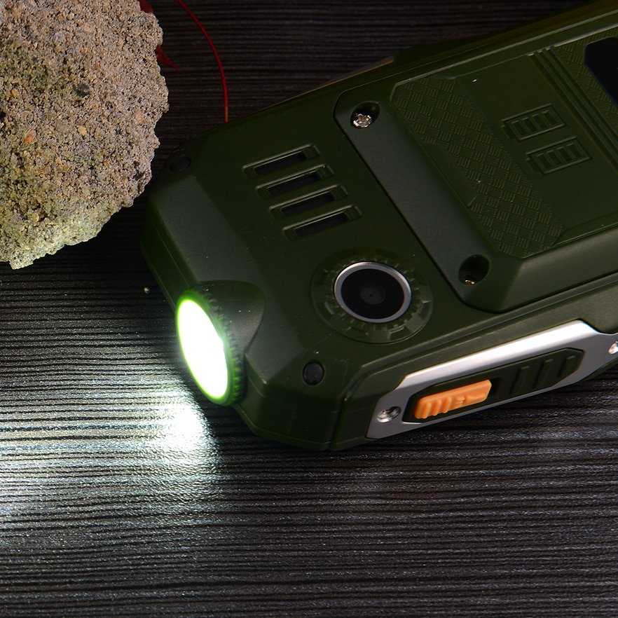2G Gofly Rugged Outdoor Senior Mobile Phone Loud Sound Torch FM Long Standby Russian Key Power bank Bluetooth Speed Dial