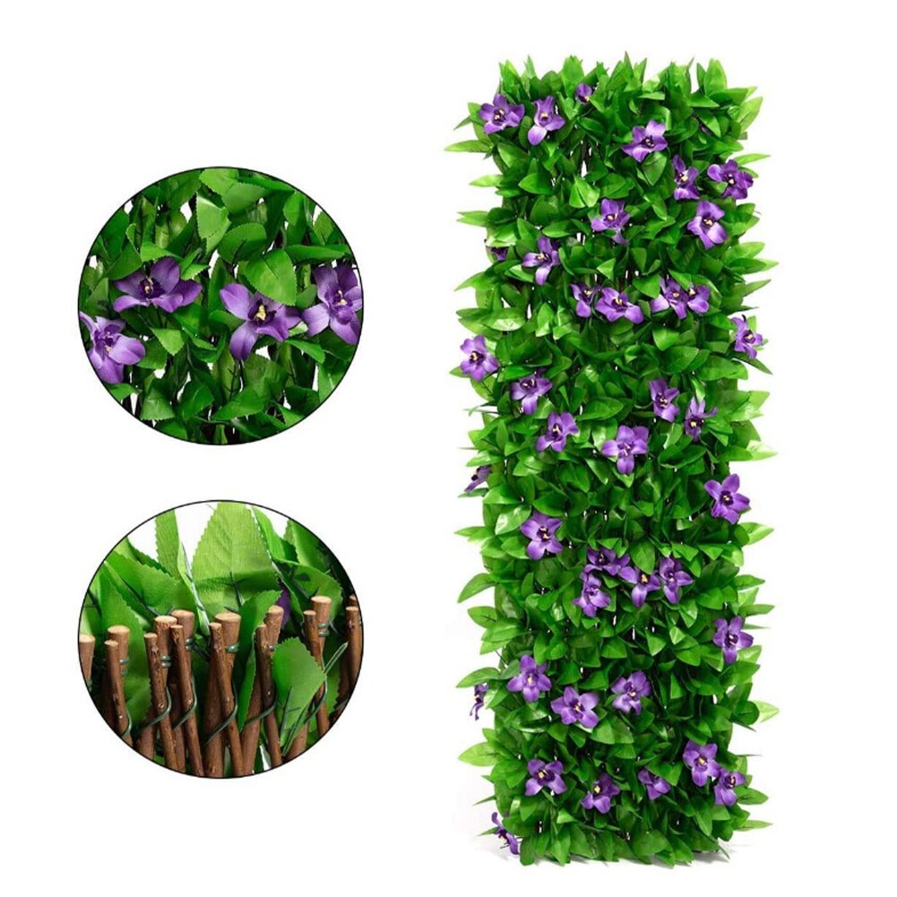 Garden Supplies Multifunctional Expanding Balcony Leaf Hedge Panels Artificial Roll Stretchable Backdrop Privacy Screen Trellis