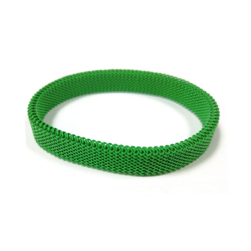 Charm Women Elastic Bracelet green Casual Steel Elastic Bracelets Jewelry Flexible Round Stainless Bangles: Green / 17cm