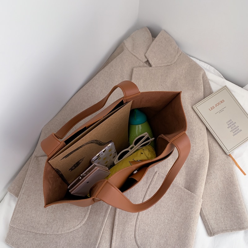Laamei femmes Sac à Main grande capacité sacs à bandoulière de en cuir PU sacs à bandoulière dames sacs sauvages Sac A Main Femme