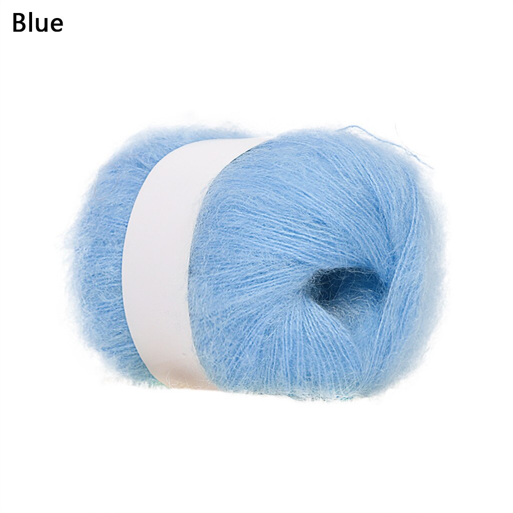 Wool Thread DIY Woven Yarn Hand Knitting Crocheted Blanket Crochet Yarn пряжа нитки для вязания knitting рукоделие кашемир 20: Blue