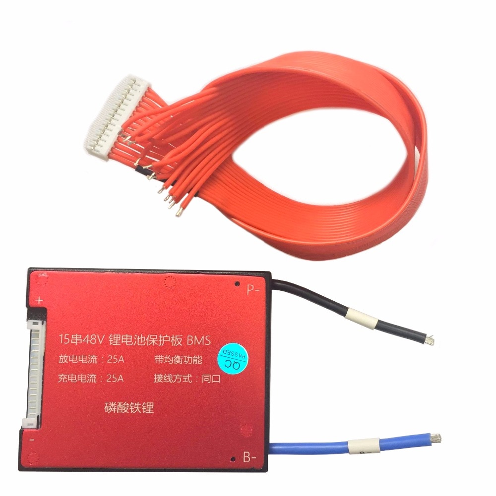15s 48v 20a 30a 40a 50a 60a bms batteristyringssystem pcm pcb til lifepo 4 batteripakke med balance