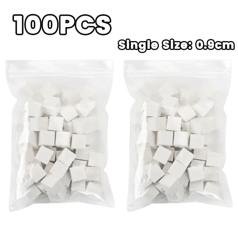 mini spugna quadrata per chiodo arte con 4 artigli Spugna per unghie impostato di afferrare in metallo Spugne sfumate per fard multiuso Strumenti per manicure di bellezza: Rosso