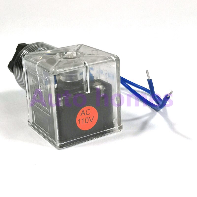 Bouchon de bobine à électrovanne hydraulique 24V 220V 110V 12V | Bobine avec indicateur, tension