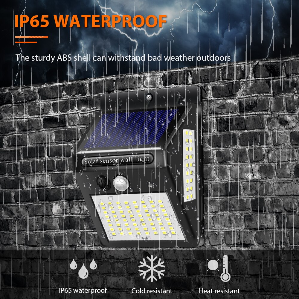 Inghoo 100LED solar licht wasserdichte solar motion sensor licht outdoor PRI garten lichter hof lichter super helligkeit wand licht