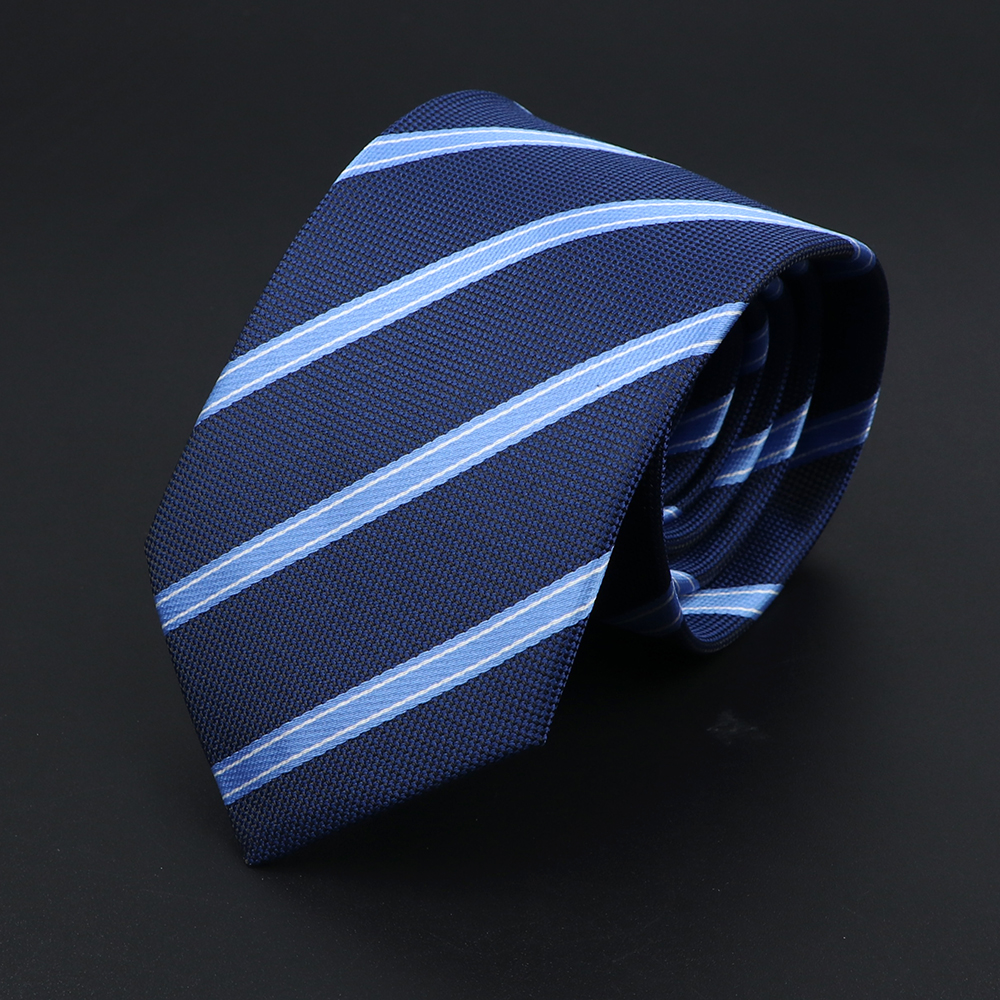 Corbata de punto a rayas para hombre, corbatas suaves clásicas de , tejido Jacquard de poliéster, accesorios de uso diario, Azul, Negro, Rojo, rosa,: 29