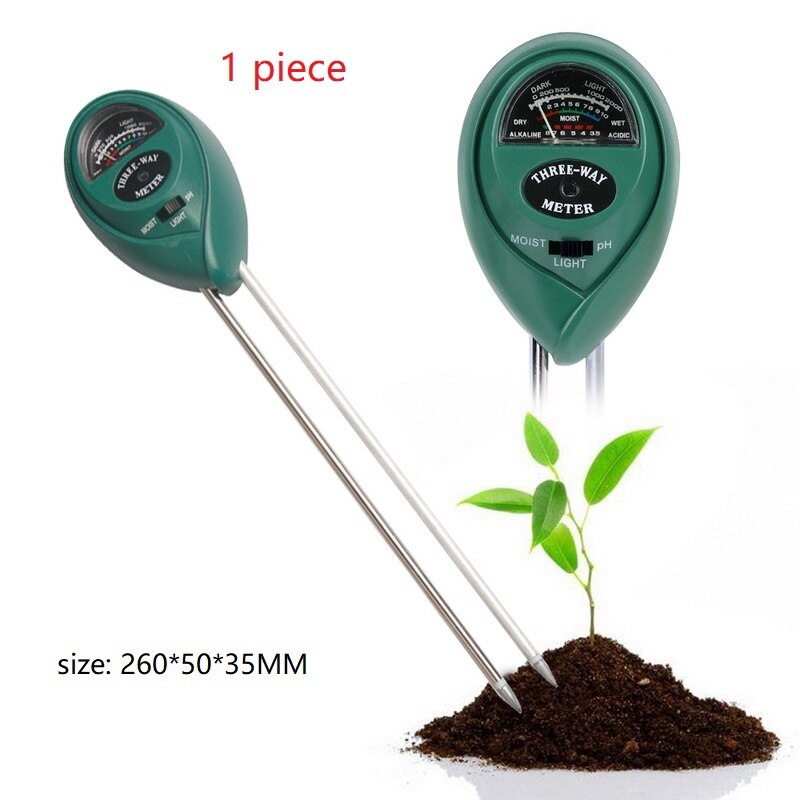 Plant Soil PH Tester 3 In 1 Moisture Measuring Humidity Light ...