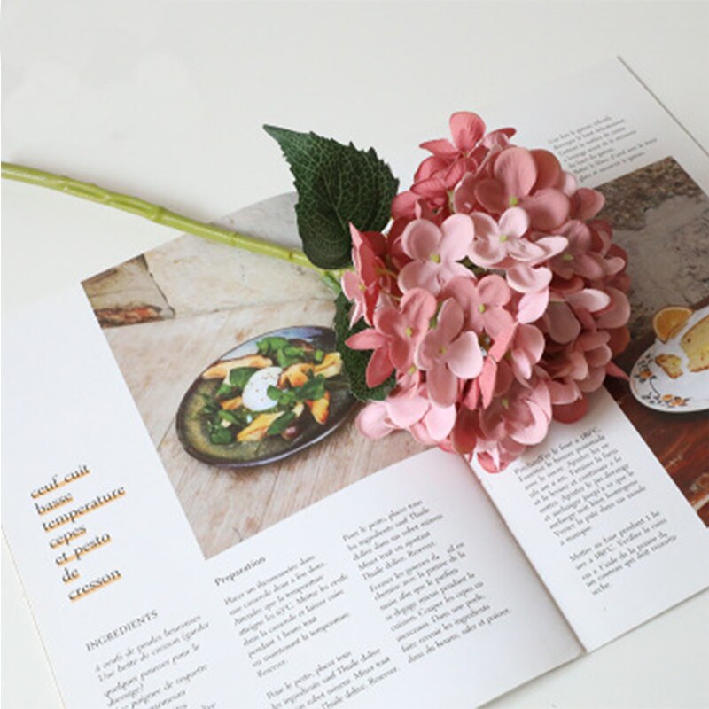 Kunstmatige pioenbloemdecoratie, geconserveerde hortensia, familiehuwelijksfeest, verjaardag Nieuwjaar Valentijnsdag boeket: Deep Pink