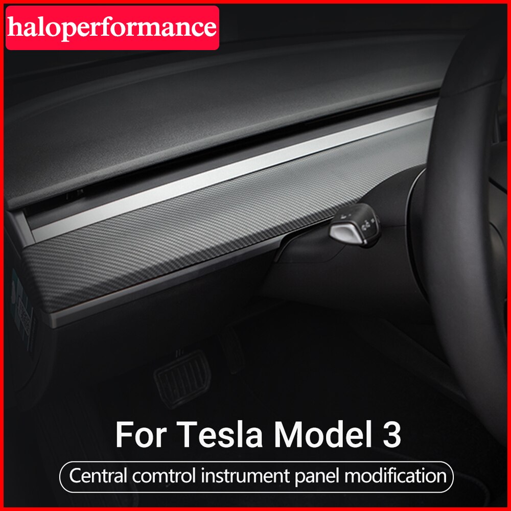Model3 Centrale Controle Instrument Panel Voor Tesla Model 3 Accessoires Carbon Fiber Abs Model Drie Centrale Console Y