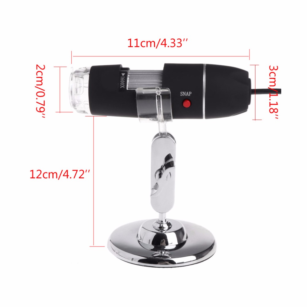 1600X 2MP Zoom Microscope 8 LED USB Digital Handheld Magnifier Endoscope Camera11