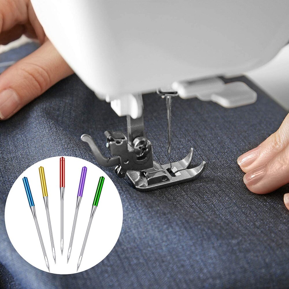 15 Uds agujas para máquina de coser 65/9 75/11 90/14 100/16 110/18 agujas universales para máquina de punto Regular para bordado de costura DIY