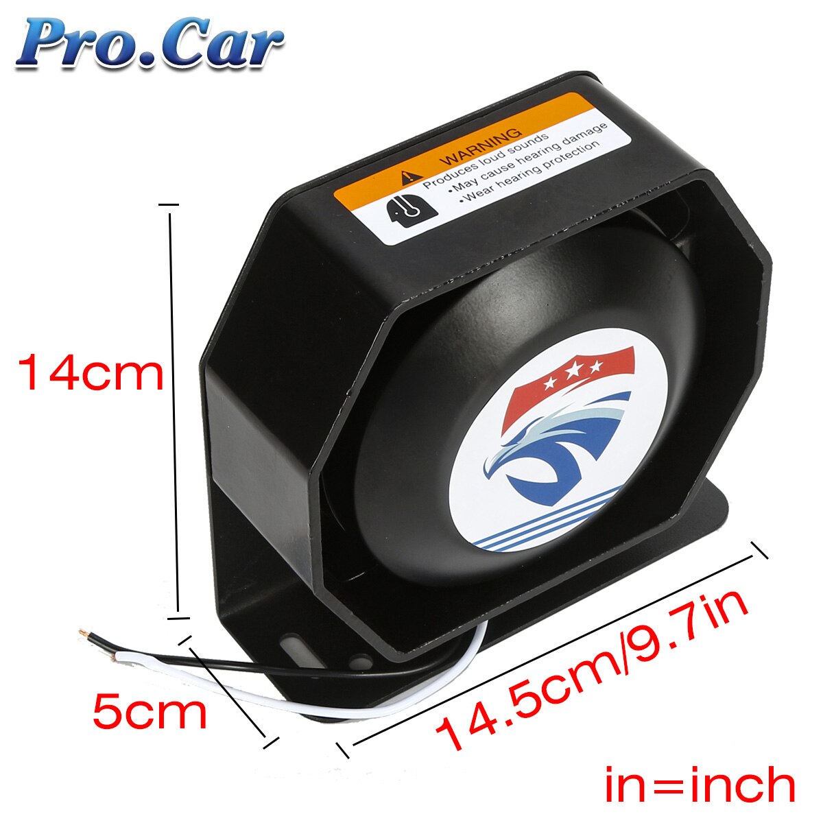 Police Siren Car MIC Speaker System 18 Sound Loud for Car Warning Alarm Police Fire Siren Horn,car amplifier Bluetooth Function: 200W speaker A