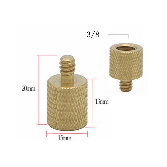 16Pcs Axis Gimbal Conversie Schroef 1/4 3/8 Interchange Dubbele Hoofd Schroef Statief Voet Gimbal Accessoires