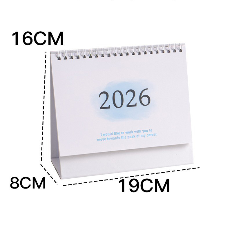 Kalender 2026 Eenvoudig memoboek Maandelijkse dagelijkse planner Planner Tijdmanagement Thuiskantoor Desktop Decoratie Staande kalender