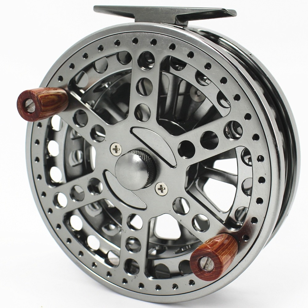 113.5MM 4 1/2&quot; CNC MACHINED ALUMINUM CENTER PIN CENTREPIN FLOAT REEL STEELHEAD SALMON TROTTING FISHING