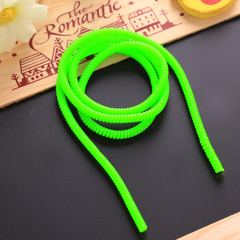 100pcs/lot 50cm Plastic spring Protective sleeve Mobile Tablet solid Spiral Cord Protector for Charger Earphone Cords