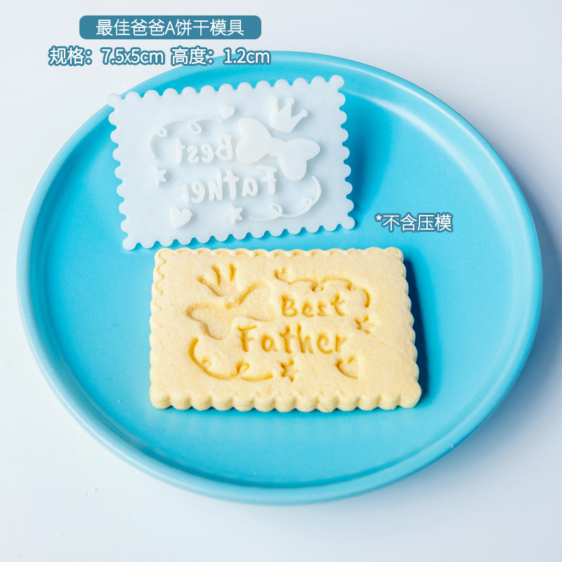 Felice festa del papà stampi per biscotti Papa lettera biscotto fondente glassa biscotti stampi da taglio fai da te papà Festival regali strumenti di cottura: E2262