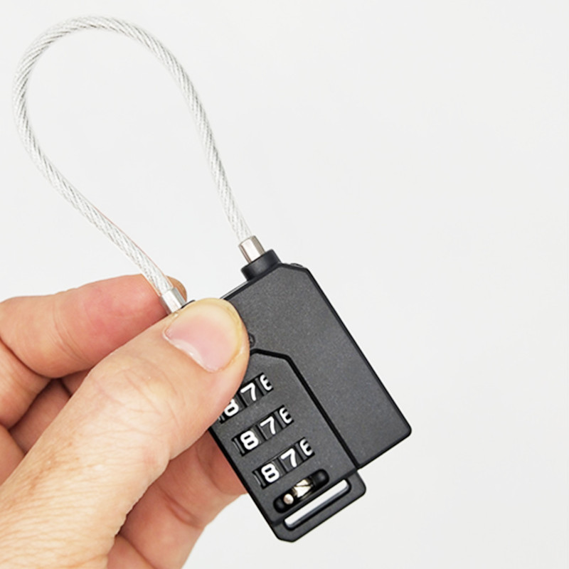 Padlock Smart Combination Locks 3 Digit Password Resettable Lock Code for Suitcase Luggage Bag Suit Hardware