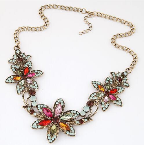 Ketting Choker Statement Ketting Vrouwen Ketting Bib Kettingen Ketting Vintage Chocker Sieraden: Rood