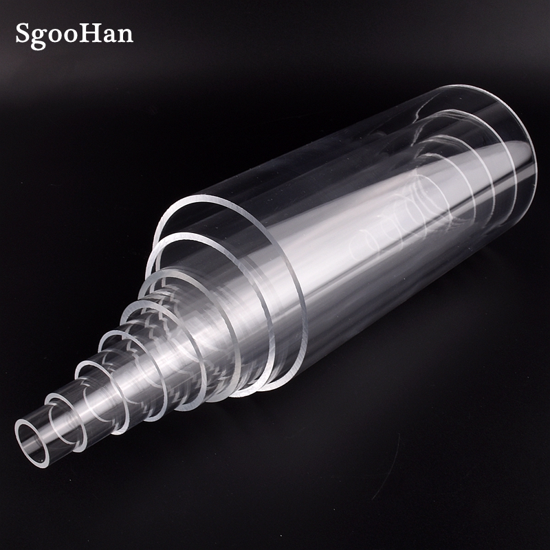 Länge 20cm OD 16 ~ 110mm Klar Plexiglas Acryl Aquarium Aquarium Rohr Hause DIY Bewässerung System PMMA rohr Wasser Versorgung Rohr