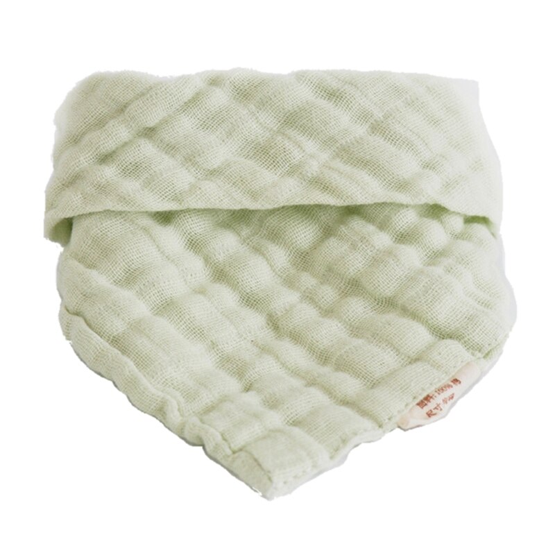 Baby Lätzchen 6 Schichten Blick Jungen Mädchen Bandana Spucktuch Baumwolle Baby Dreieck Schal Neugeborenen Fütterung Speichel Handtuch Dusche: Fluoreszierende Grün