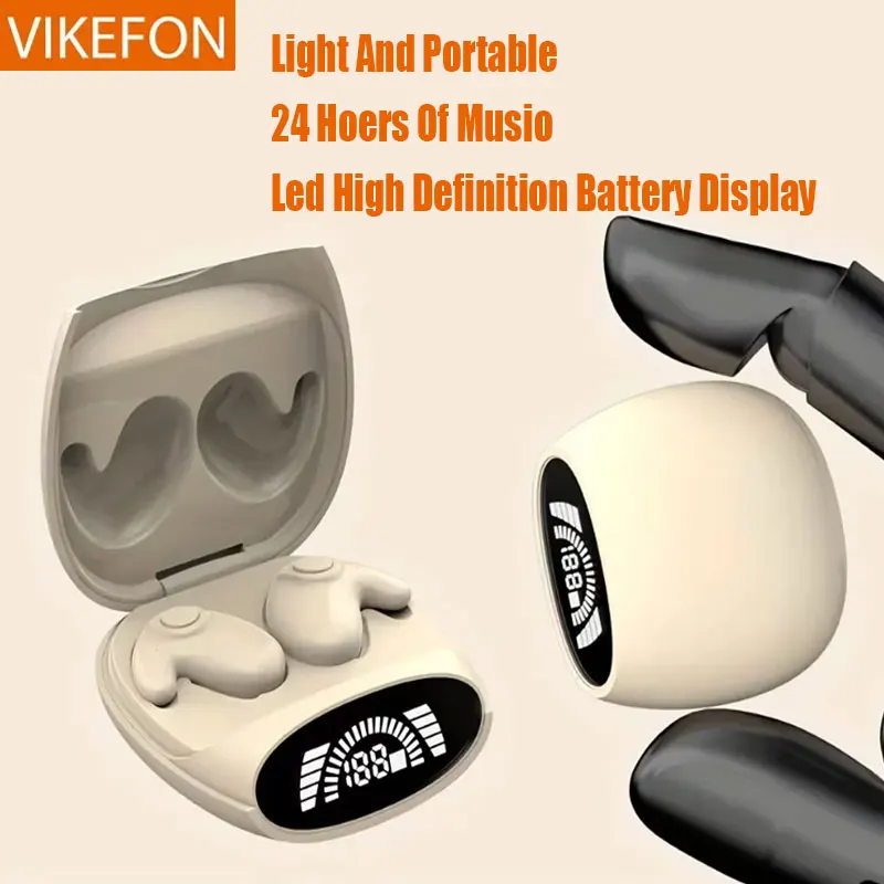 Bluetooth sports 5.3 langattomat korvatulpat, erittäin ohuet, näkymättömyyttä ja melua vaimentavat urheilukuulokkeet kaikille älypuhelimille