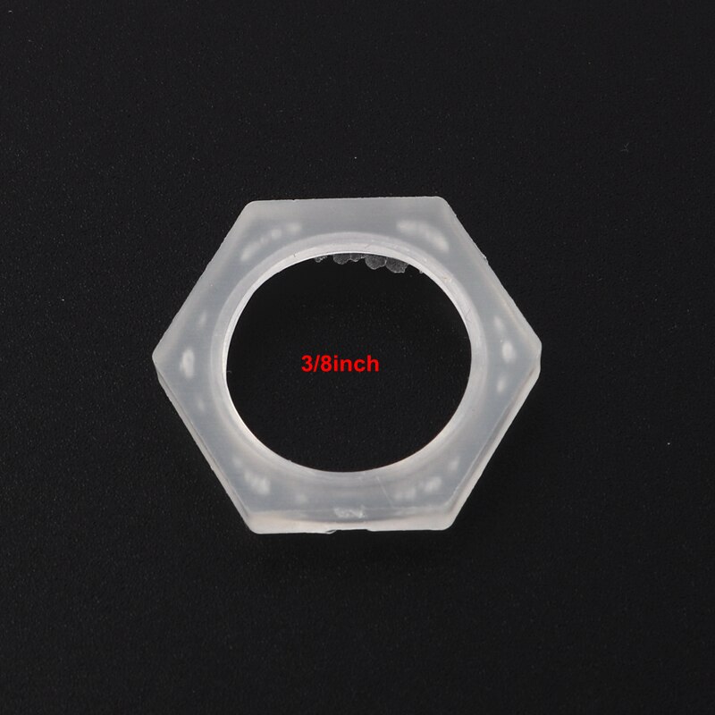 20pcs 4mm Thick Plastic Nut Female Thread Nylon Hex Nuts 1/8''1/4''3/8''1/2''3/4'' Plastic Hexagon Nuts: 3l8inch