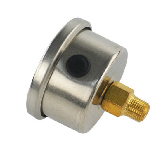 Universal 1/8 NPT Oil Fuel Pressure Gauge Liquid Filled Polished Case 0-160 psi Oil Press Gauge Fuel Gauge White Face