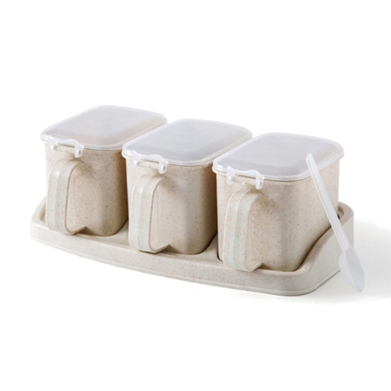 Caixa De Temperos G 4 Grids Spice Jar, Organizador E Loja De