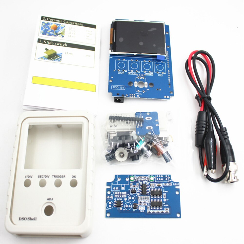 Oscilloscope With Indication Intelligent Sample Rate Assembled Automatic Electronic Digital Easy Use Test Clip Pocket Stable