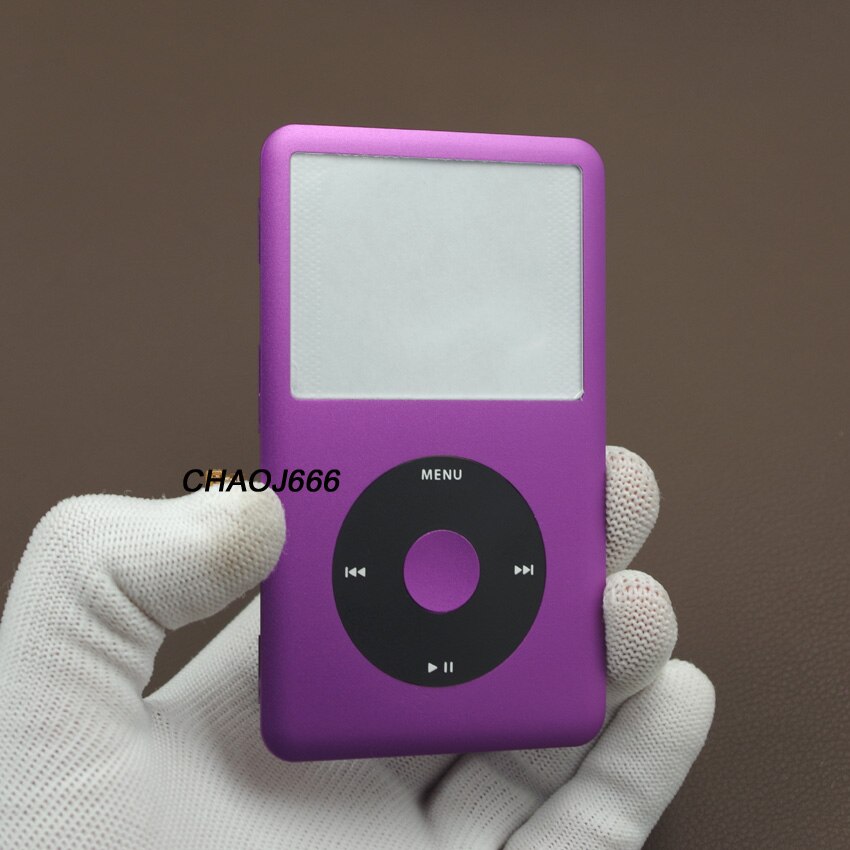 Colorful Anteriore della Piastra Frontale Fascia Clickwheel Centro Tasto Custodia Kit Copertura di Caso per iPod 6th 7th Classic 80GB 120GB 160GB: Purple Black Purple