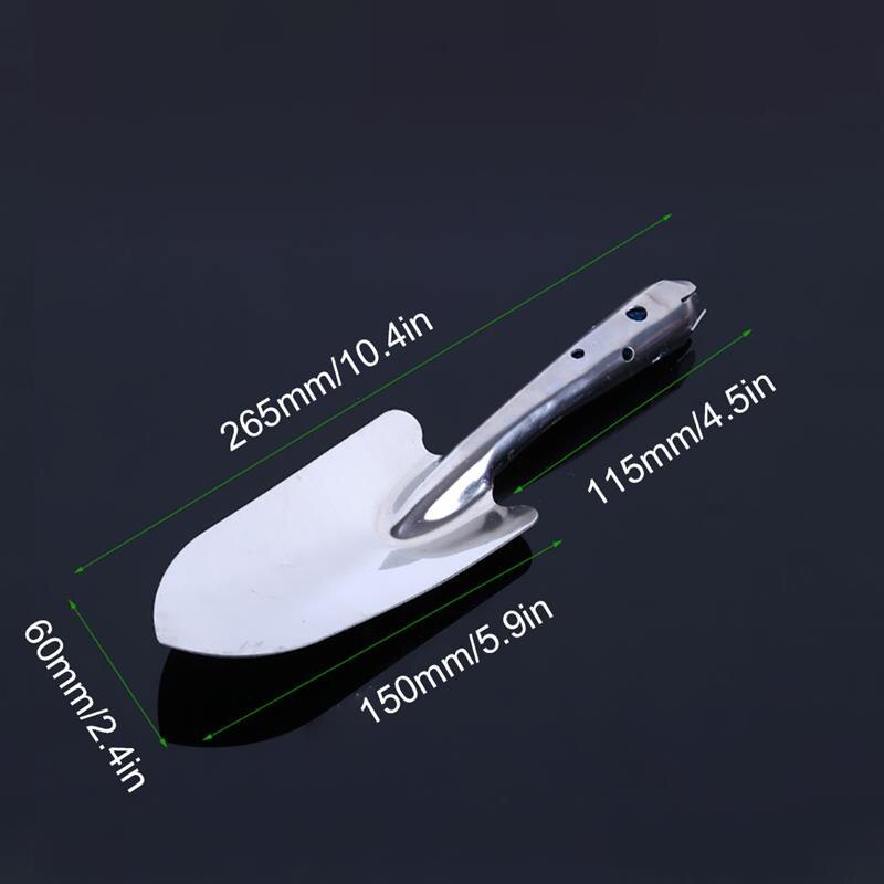 Rvs Tuin Troffel Potgrond Scoop Hand Schop Tool Bodem Gravers Voor Tuinieren Planten Zaailingen Tool