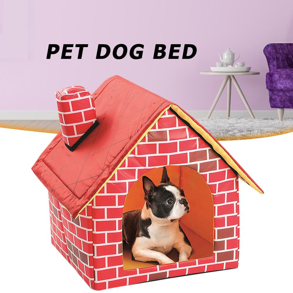 Dog House Skillful Manufacture Portable Dog House Foldable Small Footprint Pet Bed Tent Cat Puppy Kennel Nest