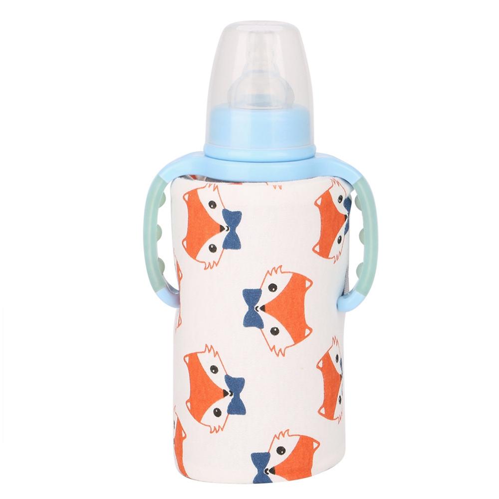 USB Flessenwarmer Draagbare Reizen Melk Warmer Baby Zuigfles Verwarmde Deksel Isolatie Thermostaat Voedsel Heater: B2