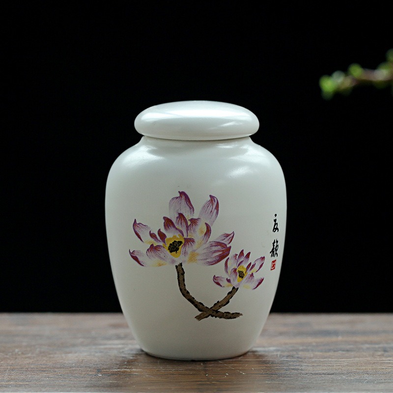 Ceramiczna urna w kształcie kota na popiół, mini urna na ludzkie prochy, pomnik i pogrzeb: Burgundowy