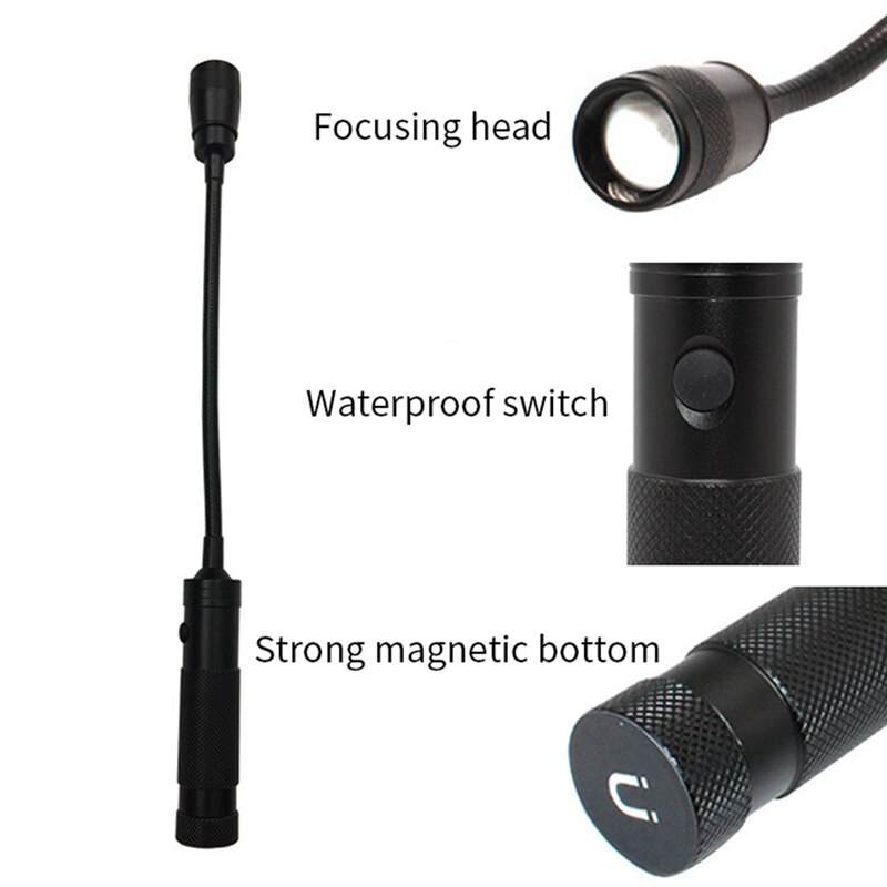 360 Degree Adjustable Flexible Gooseneck LED Work Light With Magnetic Base,For Work Bench,Reading,Emergency,BBQ
