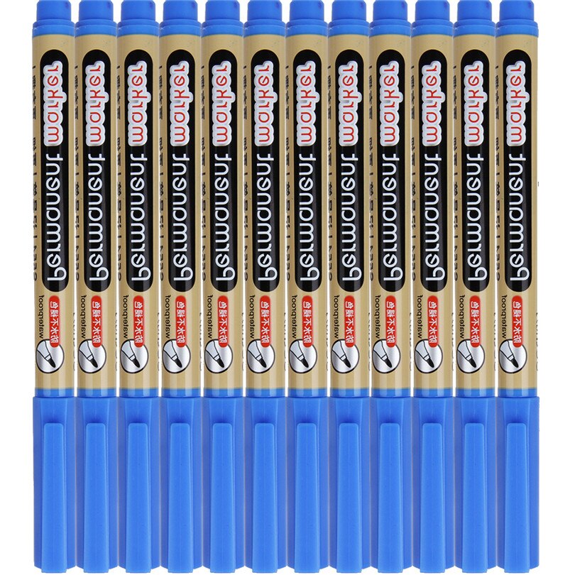 Deli Olie Marker Pennen Waterdichte Permanente Scriptliner Kantoorbenodigdheden Levert Cd Pennen Stationaire Pennen Blauw/Zwart/Rood Markers