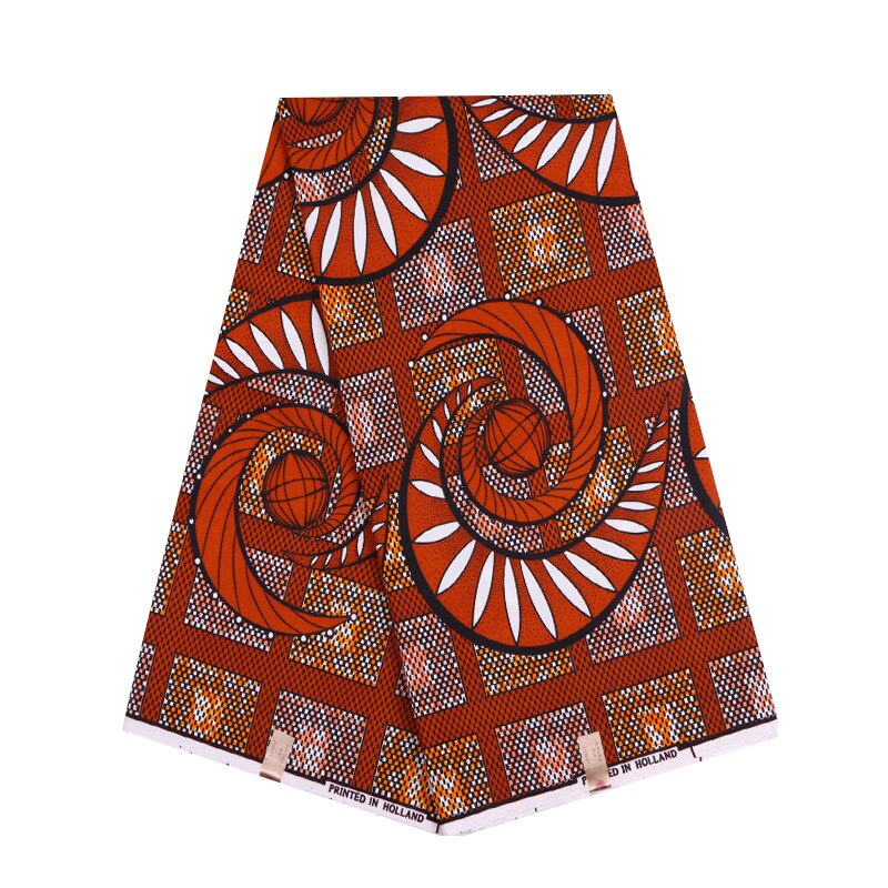 Tissu Wax Africain (Ankara) 100% Coton - Motif Coloré Vert/rouge - Vente Au Mètre (115cm De Large)