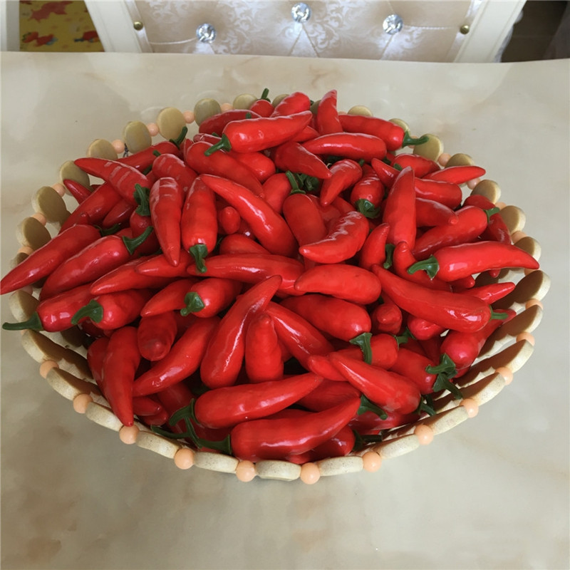 Mini pimiento pequeño de verduras artificiales, juguetes de simulación para niños, accesorios de decoración para 10 Uds.: D 10pcs