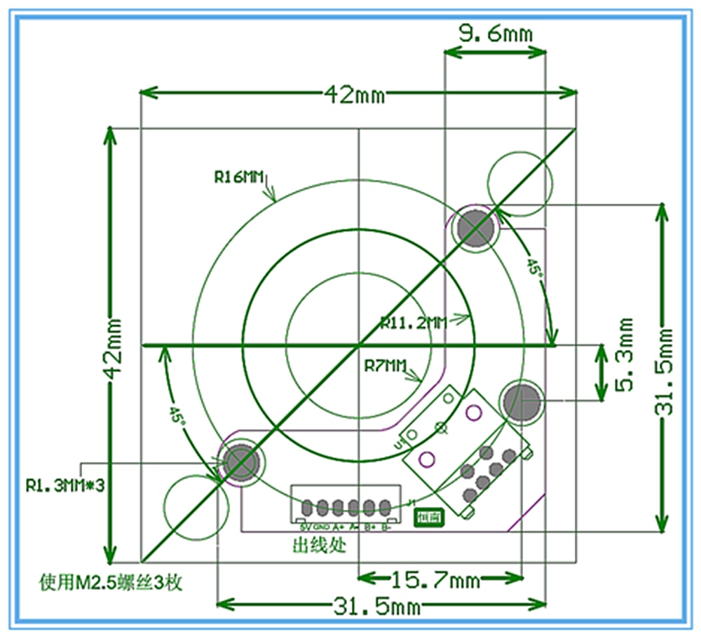 Phase 2 1000ppr 9731 Coded Disc Encoder Für 42 Industrielle stepper servo motor HN102-36E-6 Drucker CNC nähmaschine Automatisierung