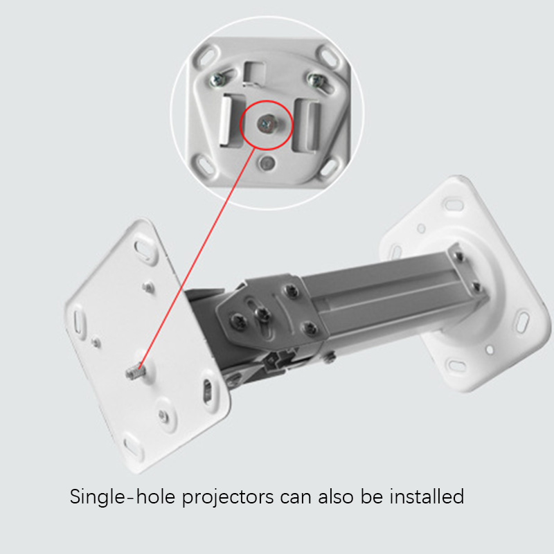 Projector Bracket Ceiling Mounting Bracket,Tilted Retractable for Inch 1/4 Screw Hole,30cm Claw Pitch Projector