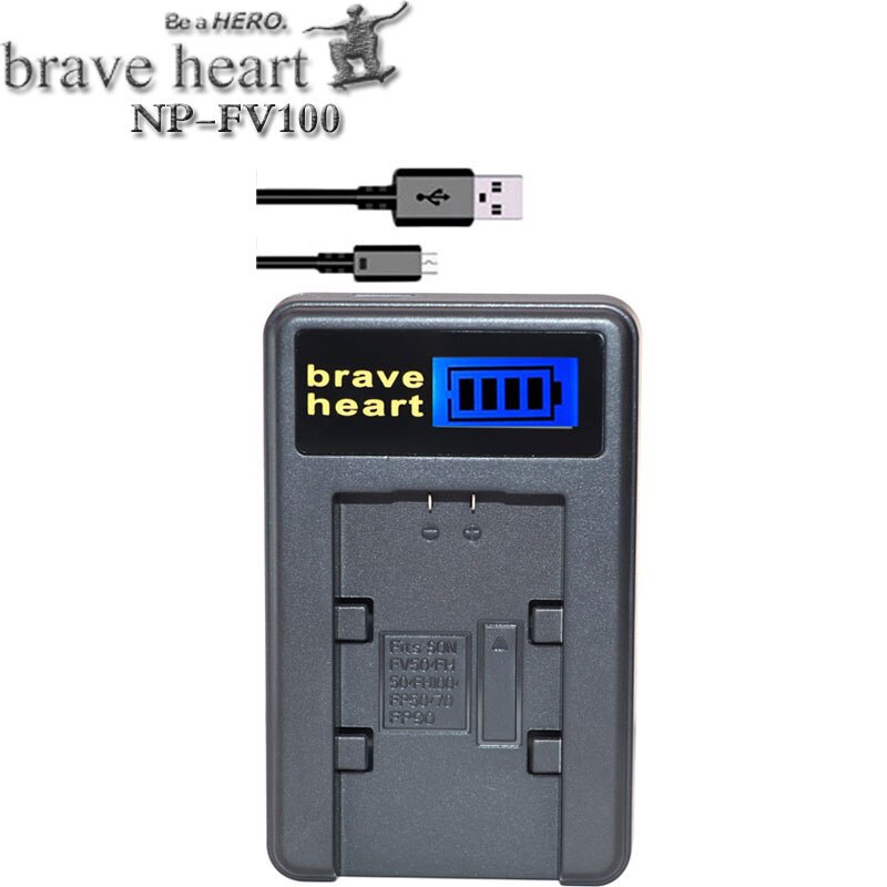 Batería NPFV100 de 4600mAh para Sony NP-FV100, NP-FV30, SX83E, SX63E, lote de 5 unidades: charger only