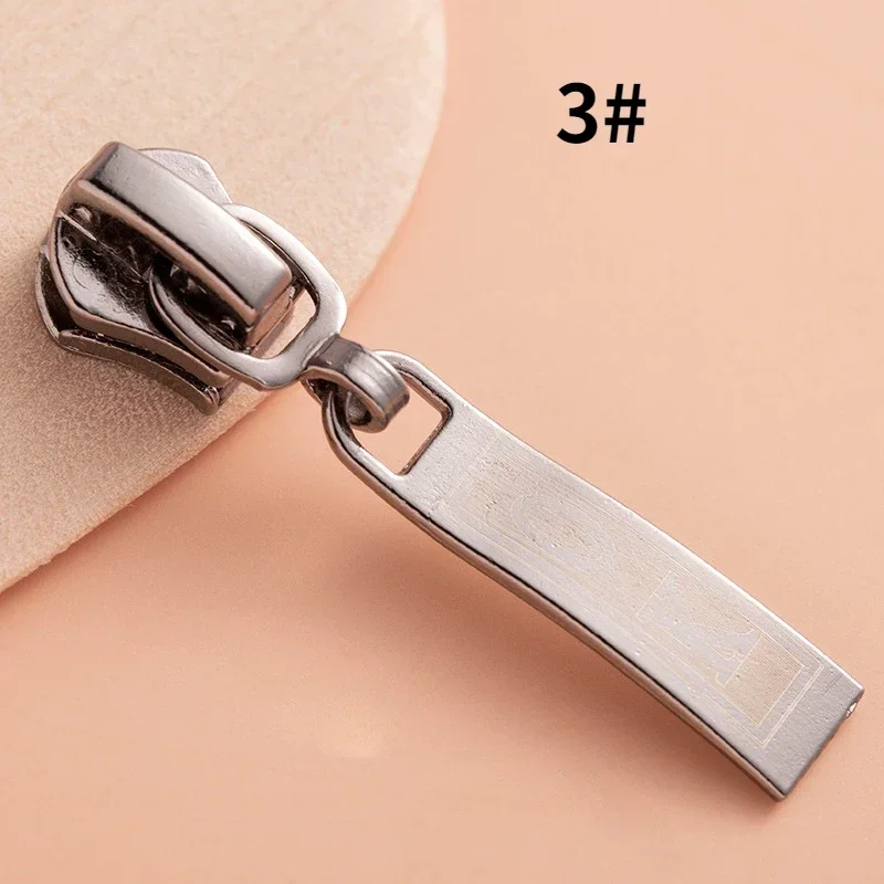 5 pezzi 3 # /5 # /8 # Cursori per cerniere in metallo per cerniere in resina/metallo/nylon Cursori per cerniere di ricambio per abbigliamento Forniture per cucito fai da te: Multi-Colored