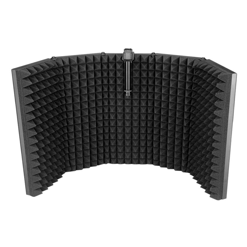 Studio Recording Mic Isolation Shield Absorbent Foam Foldable Acoustic Screen Microphone Isolation Isolator Shield