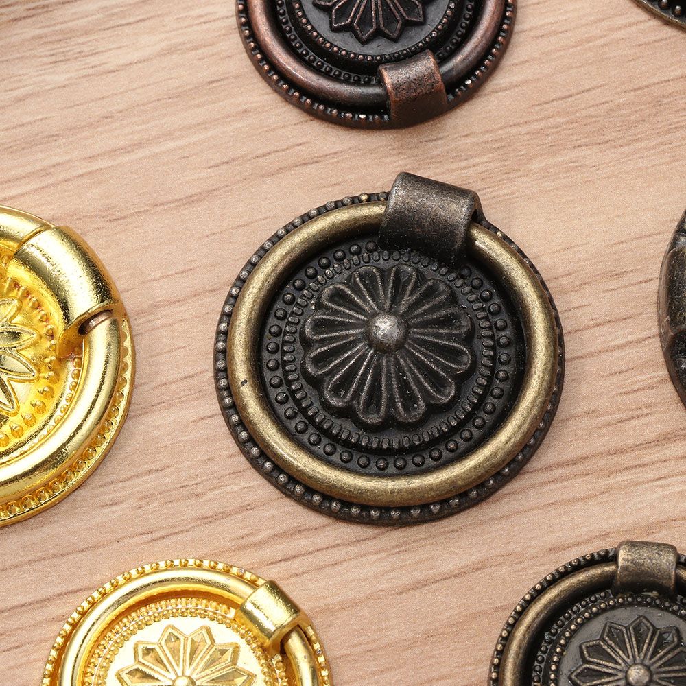Antique Bronze Cupboard Wardrobe Dresser Furniture Handle Kitchen Cabinet Drawer Knobs Wooden Box Jewelry Box Knob Hardware