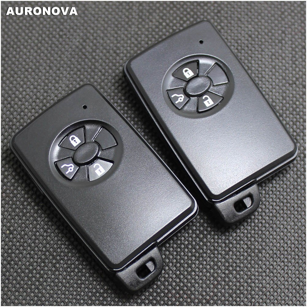 AURONOVA Replace Keyless Entry Key Shell for Toyota Reiz Rav4 Mark X Corolla Yaris 3 Buttons Remote Car Key Fob Case