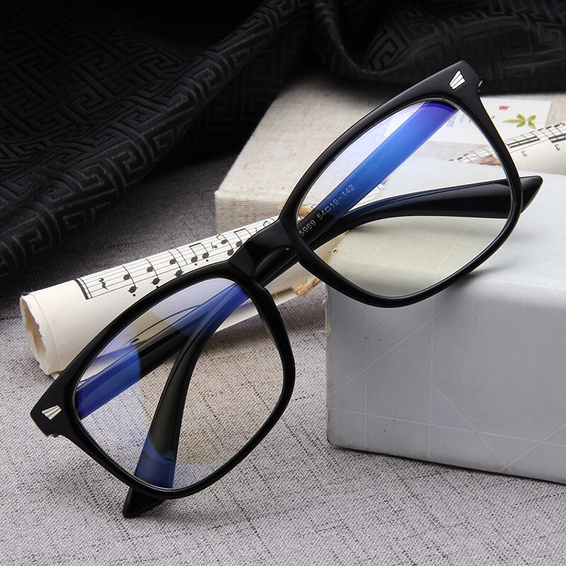Classic Retro Blue Light Glasses Frame Men Computer Women Eyeglasses Retro plastic Clear Optical Luxury Ladies Eye Glasses